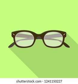 Isolated object of glasses and frame symbol. Collection of glasses and accessory stock vector illustration.