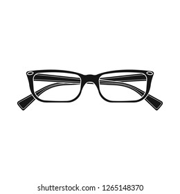 Isolated object of glasses and frame symbol. Set of glasses and accessory stock vector illustration.