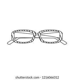 Isolated object of glasses and sunglasses icon. Set of glasses and accessory vector icon for stock.