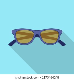 Isolated object of glasses and sunglasses logo. Collection of glasses and accessory stock vector illustration.