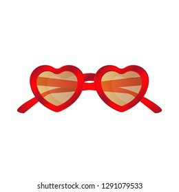 Isolated object of glasses and sunglasses logo. Collection of glasses and accessory stock vector illustration.