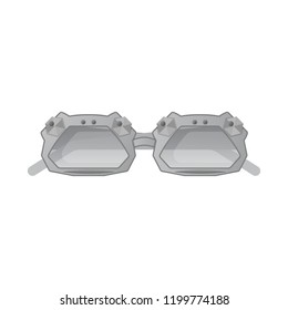 Isolated object of glasses and sunglasses sign. Set of glasses and accessory vector icon for stock.