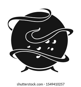 Isolated object of globe and crystal icon. Web element of globe and sphere stock symbol for web.