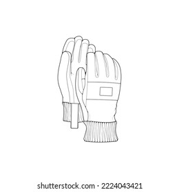 Isolated object of glove and winter icon. Set of glove and equipment vector icon for stock.
