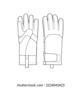 Isolated object of glove and winter icon. Set of glove and equipment vector icon for stock.
