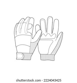 Isolated object of glove and winter icon. Set of glove and equipment vector icon for stock.
