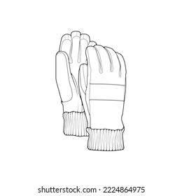 Isolated object of glove and winter icon. Set of glove and equipment vector icon for stock.
