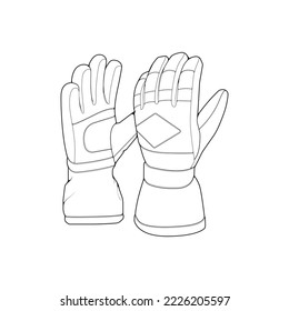 Isolated object of glove and winter icon. Set of glove and equipment vector icon for stock.
