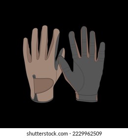 Isolated object of glove and winter icon. Glove and equipment vector for stock.
