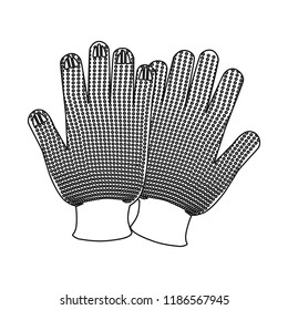 Isolated object of glove and winter sign. Collection of glove and equipment vector icon for stock.