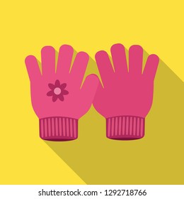 Isolated object of glove and winter sign. Collection of glove and equipment vector icon for stock.