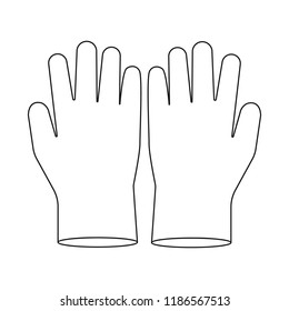 winter gloves template