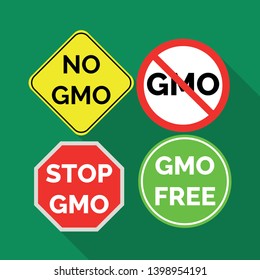 Isolated object of gmo and logo icon. Set of gmo and label stock vector illustration.