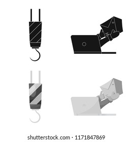 Isolated object of goods and cargo icon. Set of goods and warehouse stock vector illustration.