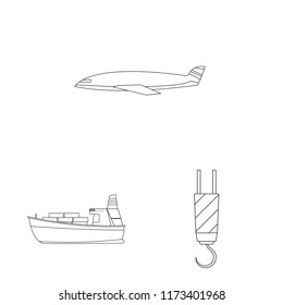 Isolated object of goods and cargo icon. Set of goods and warehouse stock vector illustration.