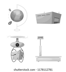 Isolated object of goods and cargo icon. Set of goods and warehouse stock vector illustration.