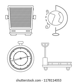 Isolated object of goods and cargo icon. Set of goods and warehouse stock vector illustration.