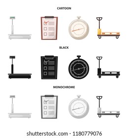 Isolated object of goods and cargo icon. Collection of goods and warehouse stock symbol for web.