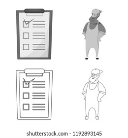Isolated object of goods and cargo icon. Set of goods and warehouse stock vector illustration.