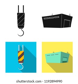 Isolated object of goods and cargo icon. Set of goods and warehouse stock vector illustration.