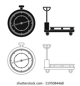 Isolated object of goods and cargo icon. Collection of goods and warehouse stock symbol for web.