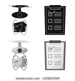 Isolated object of goods and cargo icon. Set of goods and warehouse vector icon for stock.
