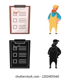 Isolated object of goods and cargo icon. Collection of goods and warehouse vector icon for stock.