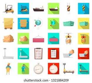 Isolated object of goods and cargo icon. Collection of goods and warehouse stock symbol for web.