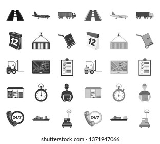 Isolated object of goods and cargo icon. Collection of goods and warehouse stock symbol for web.