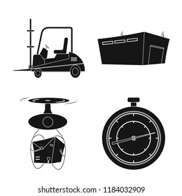 Isolated object of goods and cargo logo. Set of goods and warehouse stock vector illustration.