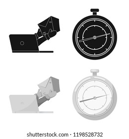 Isolated object of goods and cargo logo. Collection of goods and warehouse vector icon for stock.