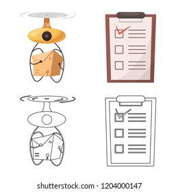 Isolated object of goods and cargo logo. Collection of goods and warehouse stock symbol for web.