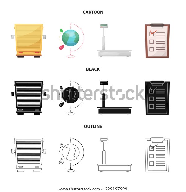 Isolated object of goods and cargo
logo. Collection of goods and warehouse vector icon for
stock.