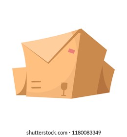 Isolated object of goods and cargo sign. Collection of goods and warehouse vector icon for stock.