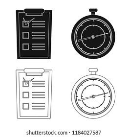 Isolated object of goods and cargo sign. Set of goods and warehouse stock vector illustration.