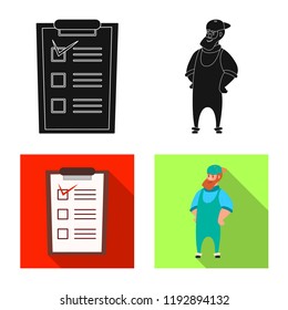 Isolated object of goods and cargo sign. Set of goods and warehouse stock symbol for web.