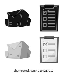 Isolated object of goods and cargo sign. Set of goods and warehouse stock vector illustration.