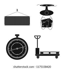 Isolated object of goods and cargo symbol. Set of goods and warehouse stock vector illustration.
