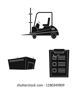 Isolated object of goods and cargo symbol. Set of goods and warehouse stock vector illustration.