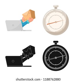 Isolated object of goods and cargo symbol. Set of goods and warehouse stock vector illustration.