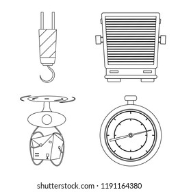 Isolated object of goods and cargo symbol. Collection of goods and warehouse vector icon for stock.