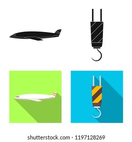 Isolated object of goods and cargo symbol. Collection of goods and warehouse stock symbol for web.