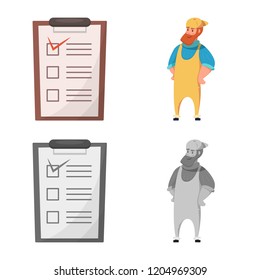 Isolated object of goods and cargo symbol. Set of goods and warehouse vector icon for stock.