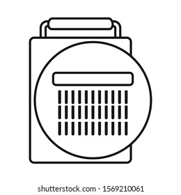 Isolated object of grater and appliance symbol. Web element of grater and utensil vector icon for stock.