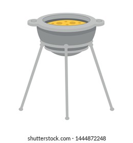Isolated object of grill and bbq sign. Set of grill and metal vector icon for stock.