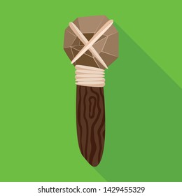 Isolated object of hammer and prehistoric symbol. Set of hammer and tool vector icon for stock.