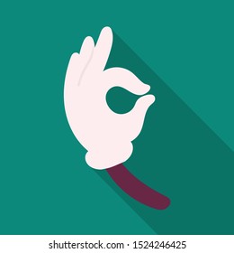 Isolated object of hand and arm icon. Web element of hand and ok stock vector illustration.
