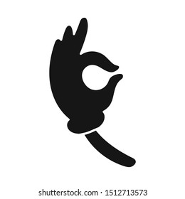 Isolated object of hand and arm symbol. Graphic of hand and ok stock vector illustration.