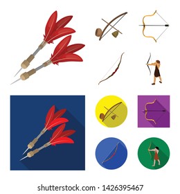 Isolated object of hand and tribal icon. Collection of hand and nature stock symbol for web.