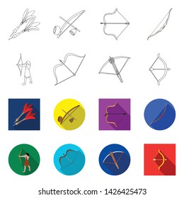 Isolated object of hand and tribal icon. Set of hand and nature stock symbol for web.